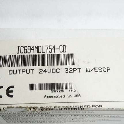 Fanuc GE IC694MDL754-CD Ouptut 24VDC 32PT W/ESCP / Neu OVP