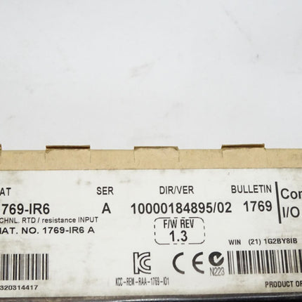 Allen Bradley CompactLogix 6 Pt RTD Module 1769-IR6 / Neu OVP