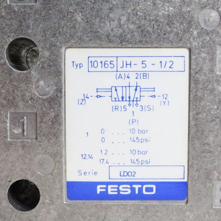 Festo 10165 JH-5-1/2 Pneumatikventil / Neu OVP