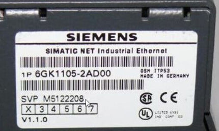 Siemens 6GK1105-2AD00 / 6GK1 105-2AD00 OPTICAL SWITCH NET TP53 / V1.1.0