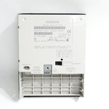 Siemens Panel OP7 6AV3607-1JC20-0AX1 Top Zustand