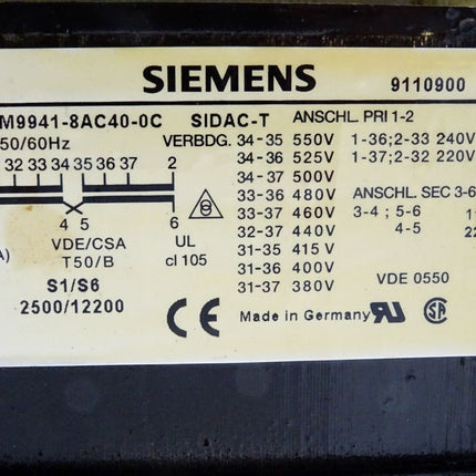 Siemens 4AM9941-8AC40-0C SIDAC-T Trafo Transformator