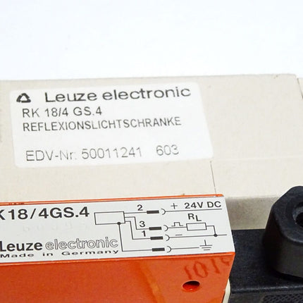 Leuze Electronic Reflexionslichtschranke RK18/4 GS.4 50011241 / Neu OVP