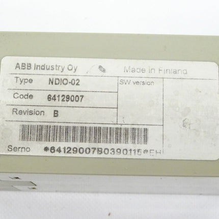 ABB NDIO-02 digitales Erweiterungsmodul 64129002 I/O Erweiterung Rev,B