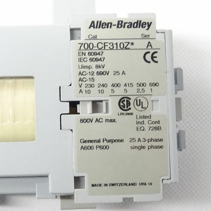 Allen Bradley 700-CF310Z Relais Schütz 8kV / 25 A 3-Phase 700CF310Z NEU-OVP