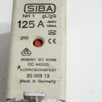 SIBA NH1 gL/gG 125A 500VAC 120kA 2000313 20 003 13