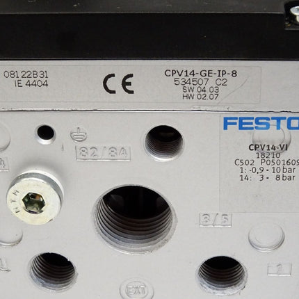 Festo Ventilinsel CPV14-GE-IP-8 534507 CPV-14-VI 18210