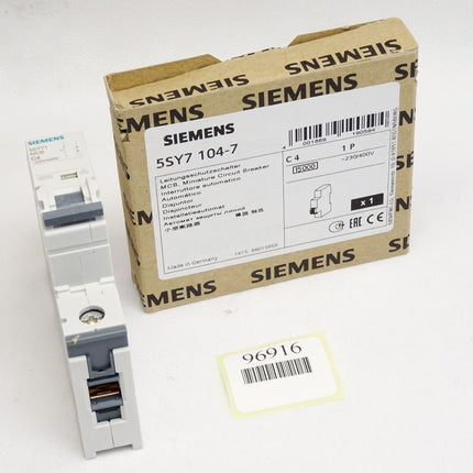 Siemens 5SY7104-7 5SY7 104-7 Leitungsschutzschalter / Neu OVP