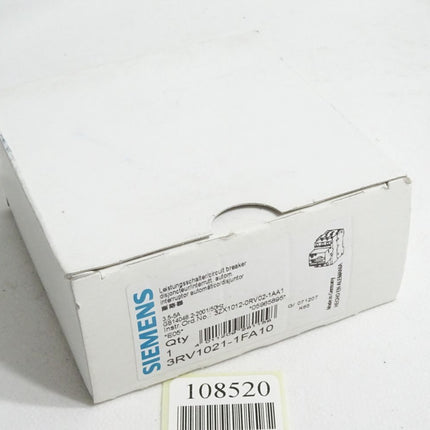 Siemens Leistungsschalter 3RV1021-1FA10 / Neu OVP