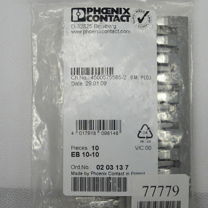 Phoenix Contact 0203137 (10&#180;er Pack) EB 10-10 4500575585-2 Neu-OVP