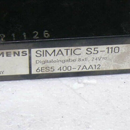 SIEMENS Simatic S5-110 Digitaleingabe 6ES5 400-7AA12 /6ES5400-7AA12  8xE / 24V