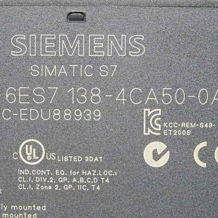 Siemens 6ES7138-4CA50-0AB0 6ES7 138-4CA50-0AB0