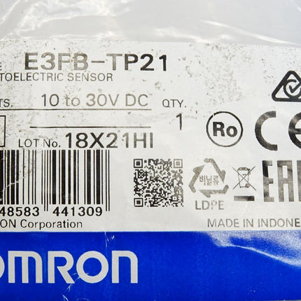 Omron Photoelectric sensor E3FB-TP21 E3FB-TP21-L + E3FB-TP21-D / Neu OVP