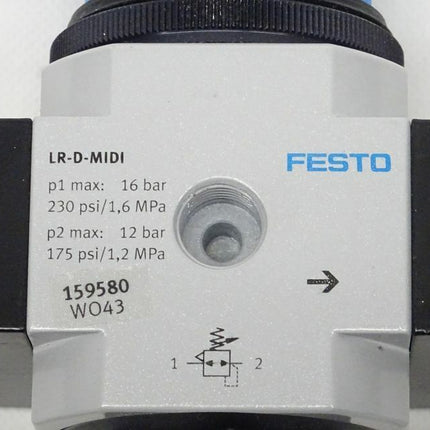 Festo LR-D-MIDI Druckregelventil 159580 Neuwertig