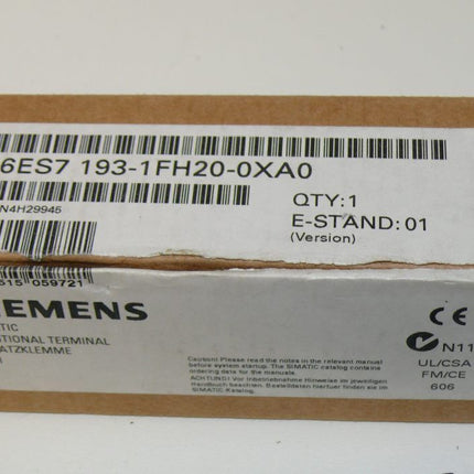 Siemens 6ES7193-1FH20-0XA0 / 6ES7 1931-FH20-0XA0 NEU/OVP