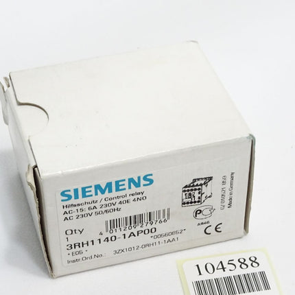 Siemens Hilfsschütz 3RH1140-1AP00 / Neu OVP