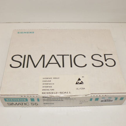 NEU-OVP Siemens 6ES5312-5CA11 Simatic S5 6ES5 312-5CA11 E:02