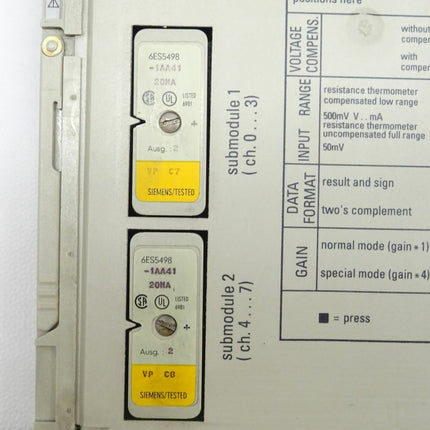 Siemens Simatic S5 6ES5460-4UA13 / 6ES5 460-4UA13 E:02