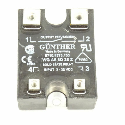 Günther 5710.5373.103 Solid State Relay WG A5 6D 25 Z / 3-32VDC