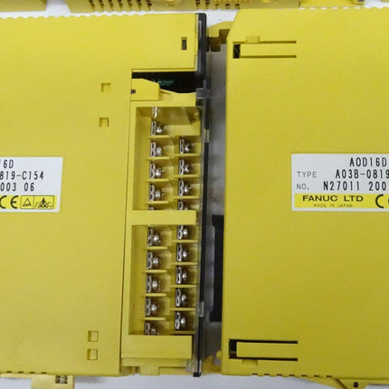 Fanuc Rack Set A03B-0819-C152 ABU10A AOD08D AOD16D AAD04A AID16D AIF01A