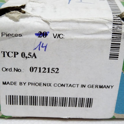 Phoenix Contact 0712152 TCP 0,5A Thermischer Geräteschutzschalter / Inhalt:14 Stück / Neu OVP