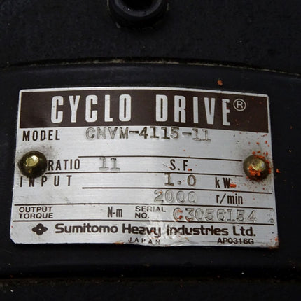 Mitsubishi Servomotor HC-SFS102G1 1kW 2000r/min