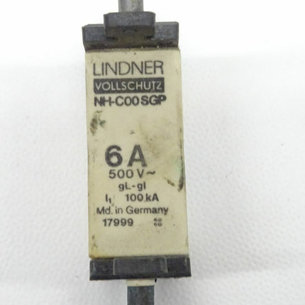 Lindner NH-C00SGP 6A Sicherungseinsatz 500V