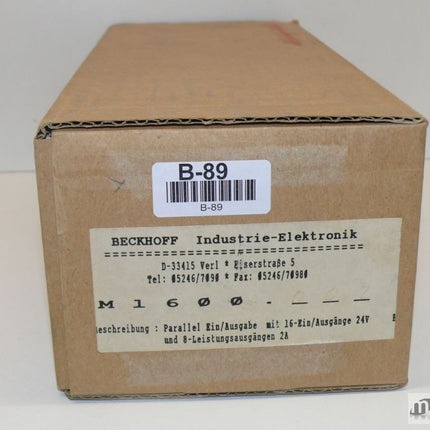 Neu: Beckhoff  M-1600-002  Ein-und Ausgabe