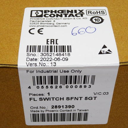 Phoenix Contact 2891390 FL SWITCH SFNT 5GT / Neu OVP versiegelt