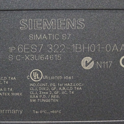 Siemens 6ES7322-1BH01-0AA0 6ES7 322-1BH01-0AA0 Neuwertig