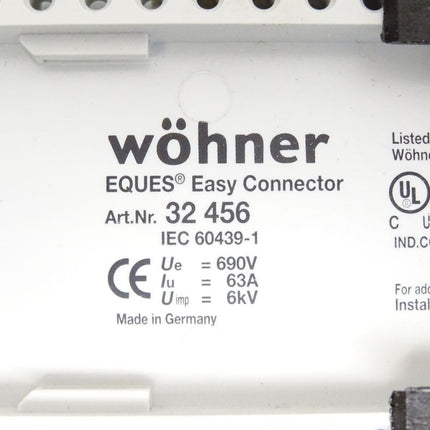 Wöhner Sammelschienenadapter 63 A 32456 / EQUES® Easy Connector