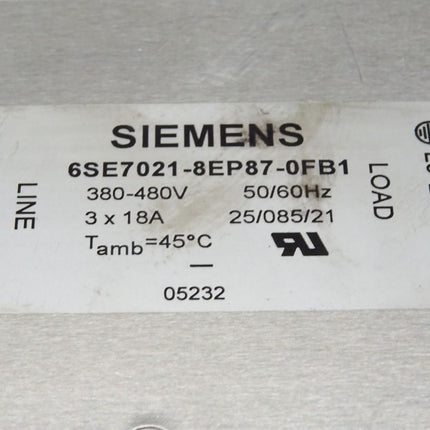 Siemens 6SE7021-8EP87-0FB1 / 6SE7 021-8EP87-0FB1