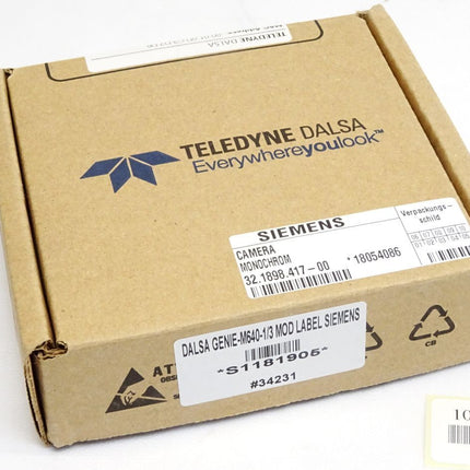 Siemens Teledyne Dalsa Camera Monochrom 32.1898.417-00 Genie-M640-1/3 CR-GM03-M6400 / Neu OVP