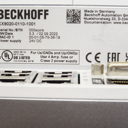 Beckhoff CPU-Grundmodul CX9020-0110-1001 CX9020