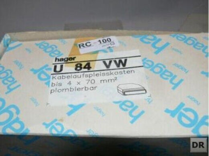 Hager U84VW Kabelaufspleisskasten bis 4x70mm² plombierbar NEU/OVP