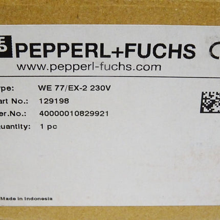 Pepperl+Fuchs Schaltverstärker 129198 WE77/Ex-2 230V / Neu OVP