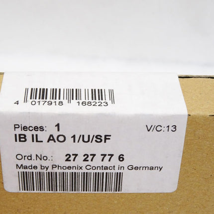 Phoenix Contact 2727776  IB IL AO 1/U/SF Inline-Klemme  / Neu OVP versiegelt