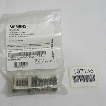 Siemens Terminal Element 6ES7390-5BA00-0AA0 6ES7 390-5BA00-0AA0 / Inhalt:2 Stück / Neu OVP