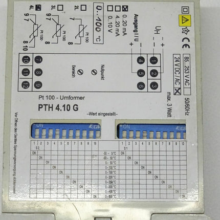 Jörns GmbH PTH4.10G / Pt 100 - Umformer / PTH 4.10 G