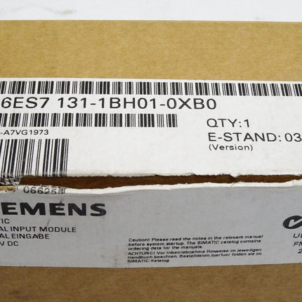 Siemens 6ES7131-1BH01-0XB0 6ES7 131-1BH01-0XB0 Neu OVP