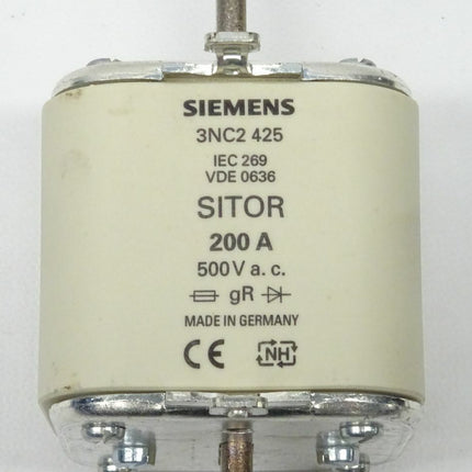 Siemens 3NC2425 200A Sicherungseinsatz 500V