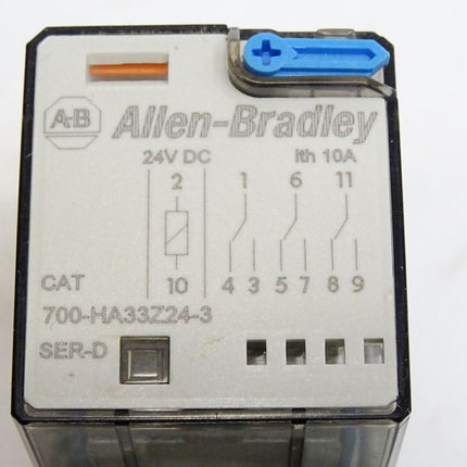 Allen Bradley Relais 700-HA33Z24-3 mit Sockel 700-HN205