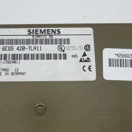 Siemens 6ES5420-7LA11 Simatic S5 6ES5 420-7LA11 E:12