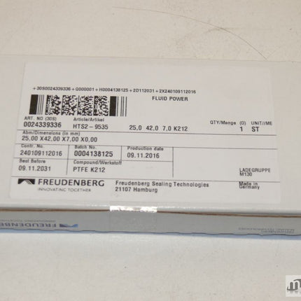 NEU-OVP Freudenberg HTS2-9535 Radiamatic® HTS 2 PTFE-Wellendichtring