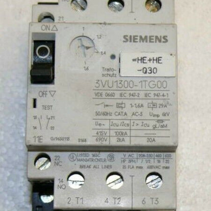 SIEMENS 3VU1300-1TG00 Leistungsschalter