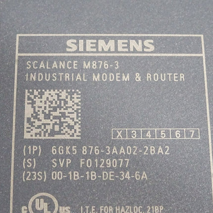 Siemens Scalance M876-3 Modem & Router 6GK5876-3AA02-2BA2 6GK5 876-3AA02-2BA2 / Neuwertig