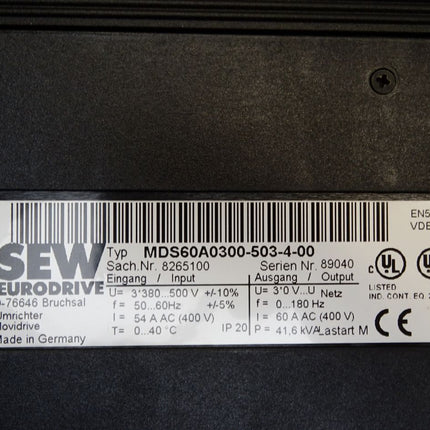 SEW 8227152 MDX60A0300-503-4-00 MDS60A0300-503-4-00 8265100 MDS60A-00 8227020 DFI Interbus-S 227 + Encoder In/Out + Resolver In