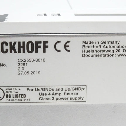 Beckhoff CX2550-0010 Erweiterungsmodul mit CFast-Einschub + CX2100-0904 Netzteil