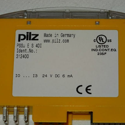 Pilz PSSu E S 4DI Digitales Eingangsmodul Elektronikmodul 312400