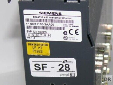 Siemens 6GK1105-2AA00 / 6GK1 105-2AA00 OPTICAL SWITCH NET ITP62 / E:04 V1.1.0